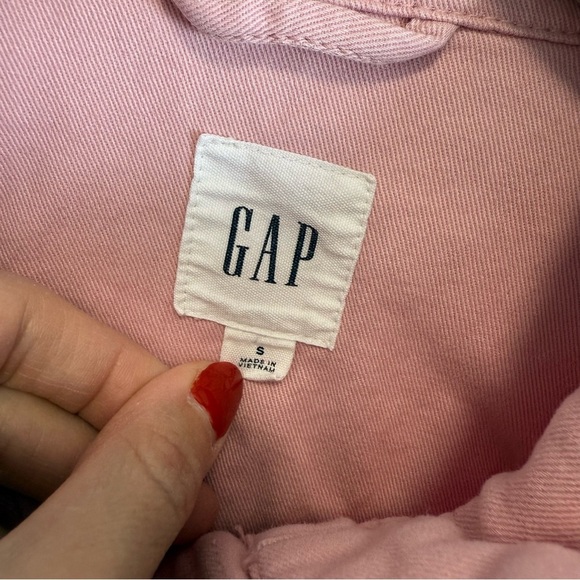 GAP Light Pink Utility Jacket! S Small Spring Light Coat - Picture 7 of 9